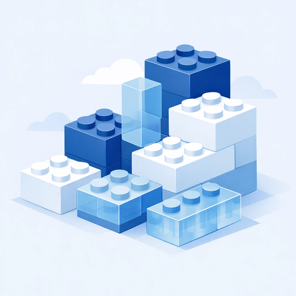Modular building blocks representing scalable managed IT services and flexible outsourced support