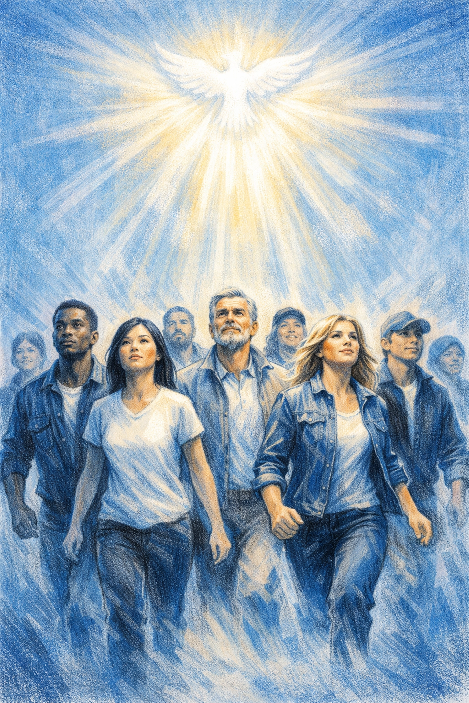 Diverse men and women answering God's call to ministry empowered by the Holy Spirit