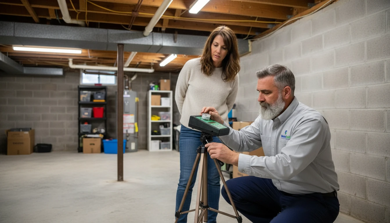 Mold Inspection in Basement