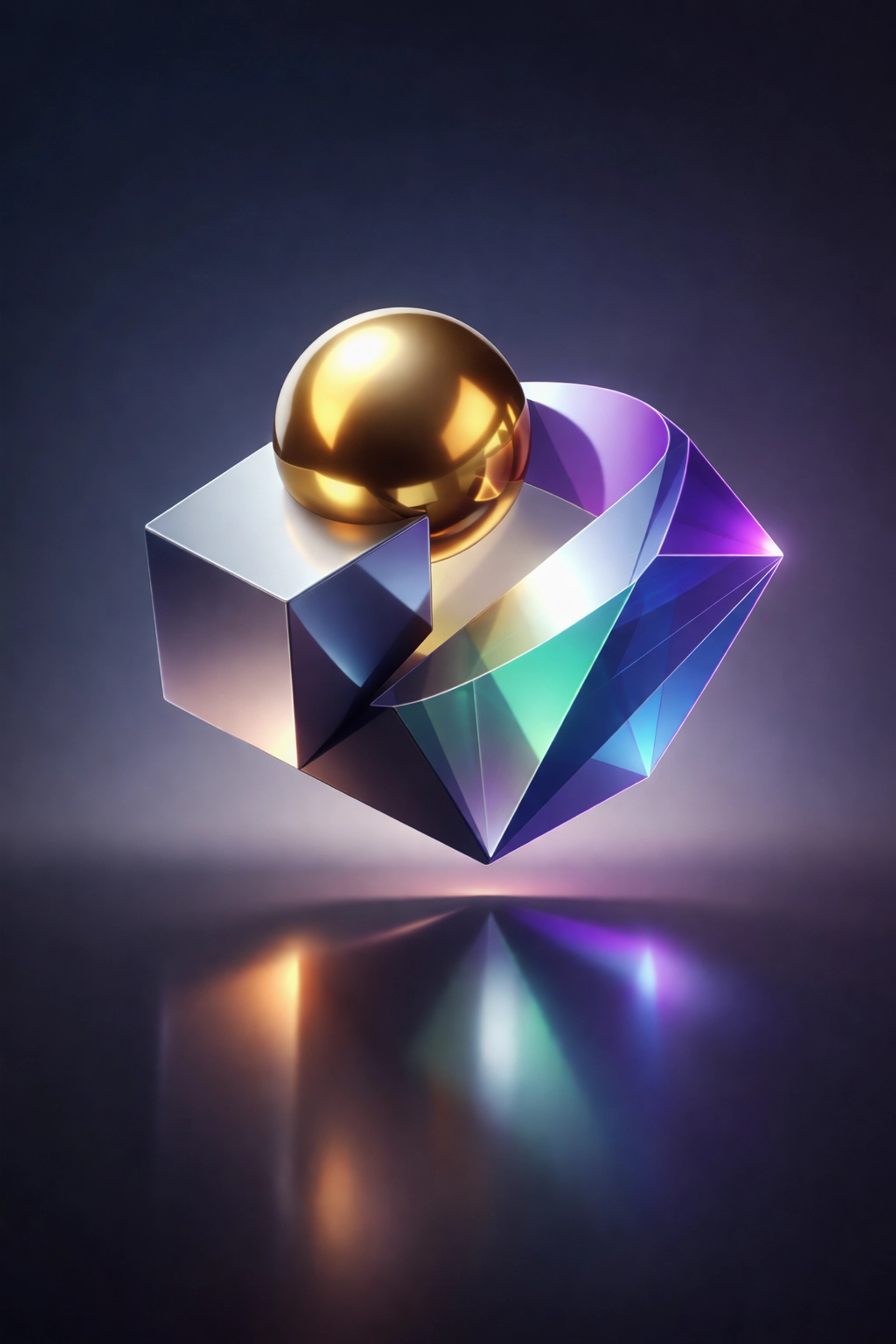 Visual representation of the 40/30/30 investment model with balanced geometric shapes highlighting diversification and stability.