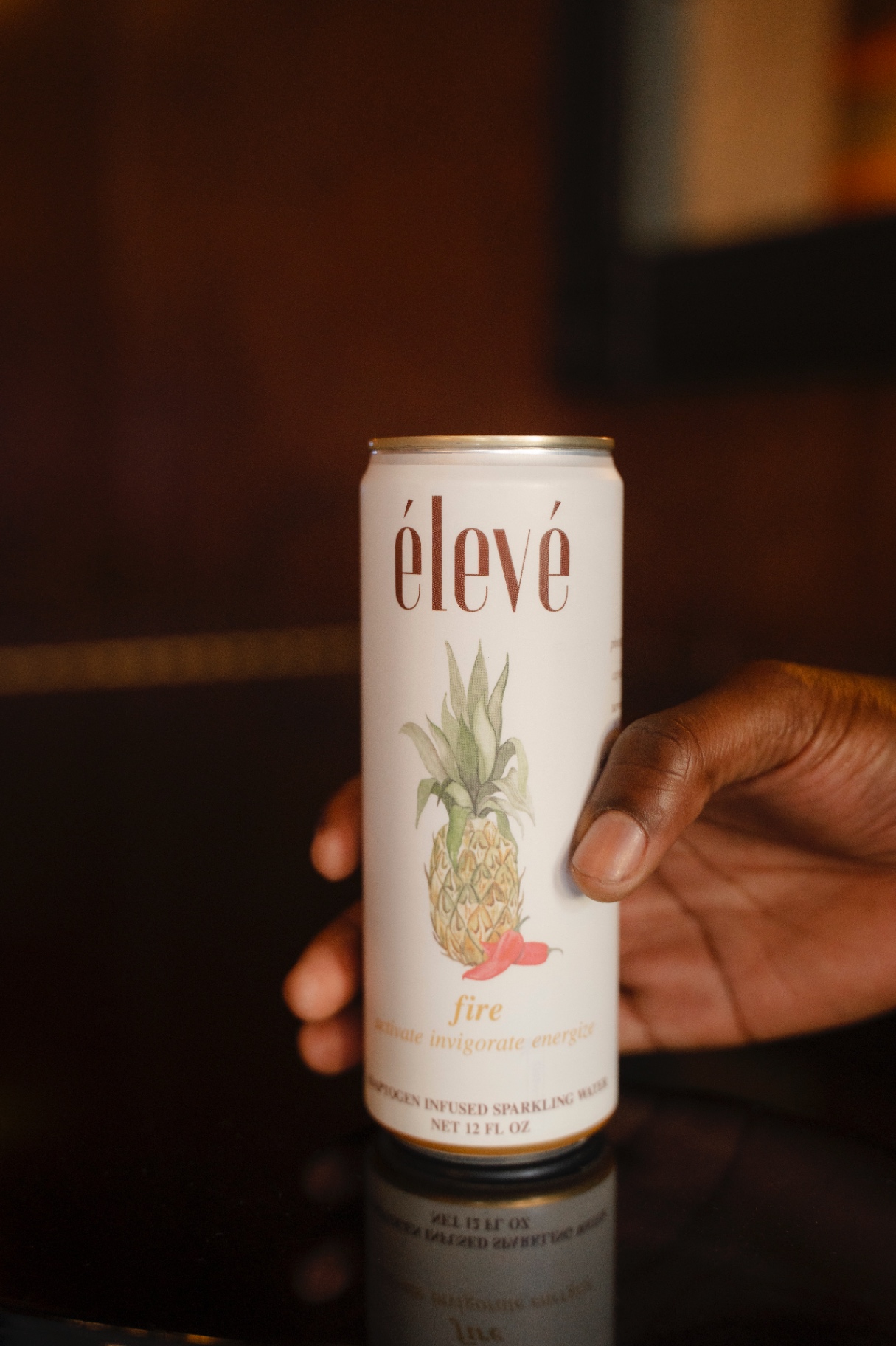 Fire can held in hand for a simple, everyday lifestyle moment