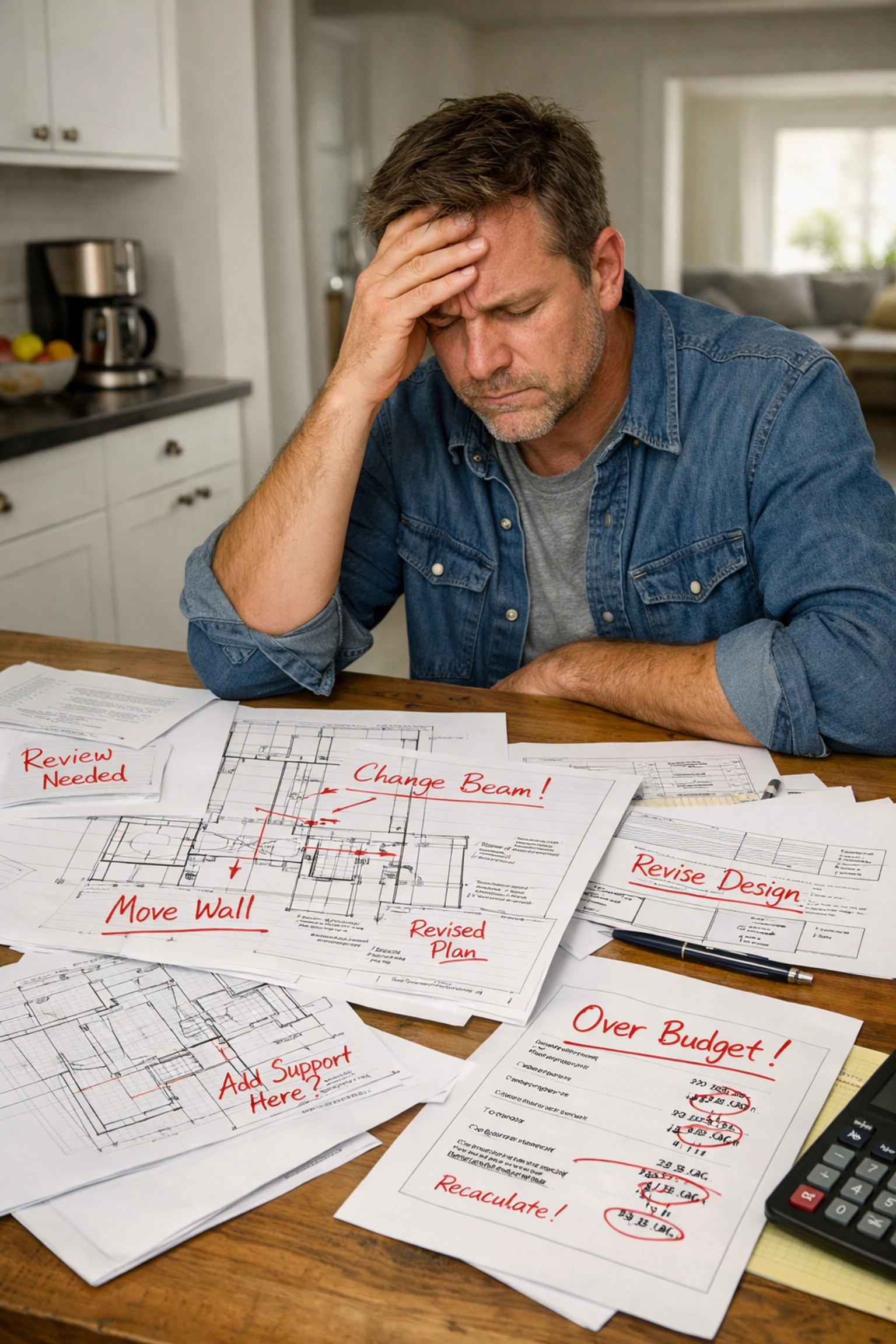 Homeowner stressed by conflicting architectural plans and structural reports