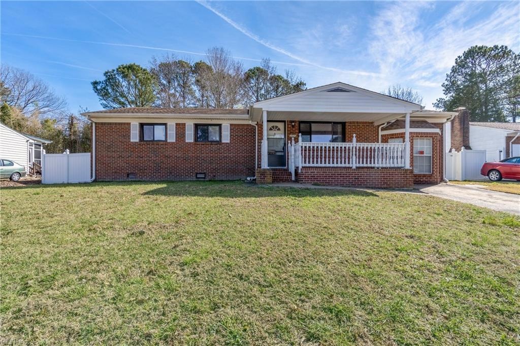 Single-story brick ranch home