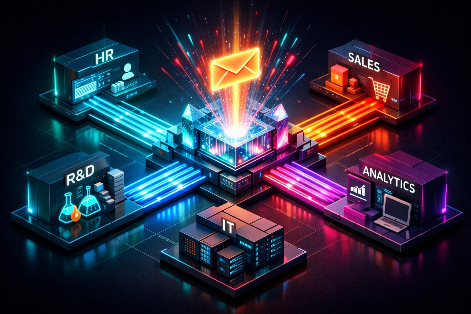 KI-gestützte Automatisierung von Kunden-E-Mails und Workflows in einem Daten-Hub