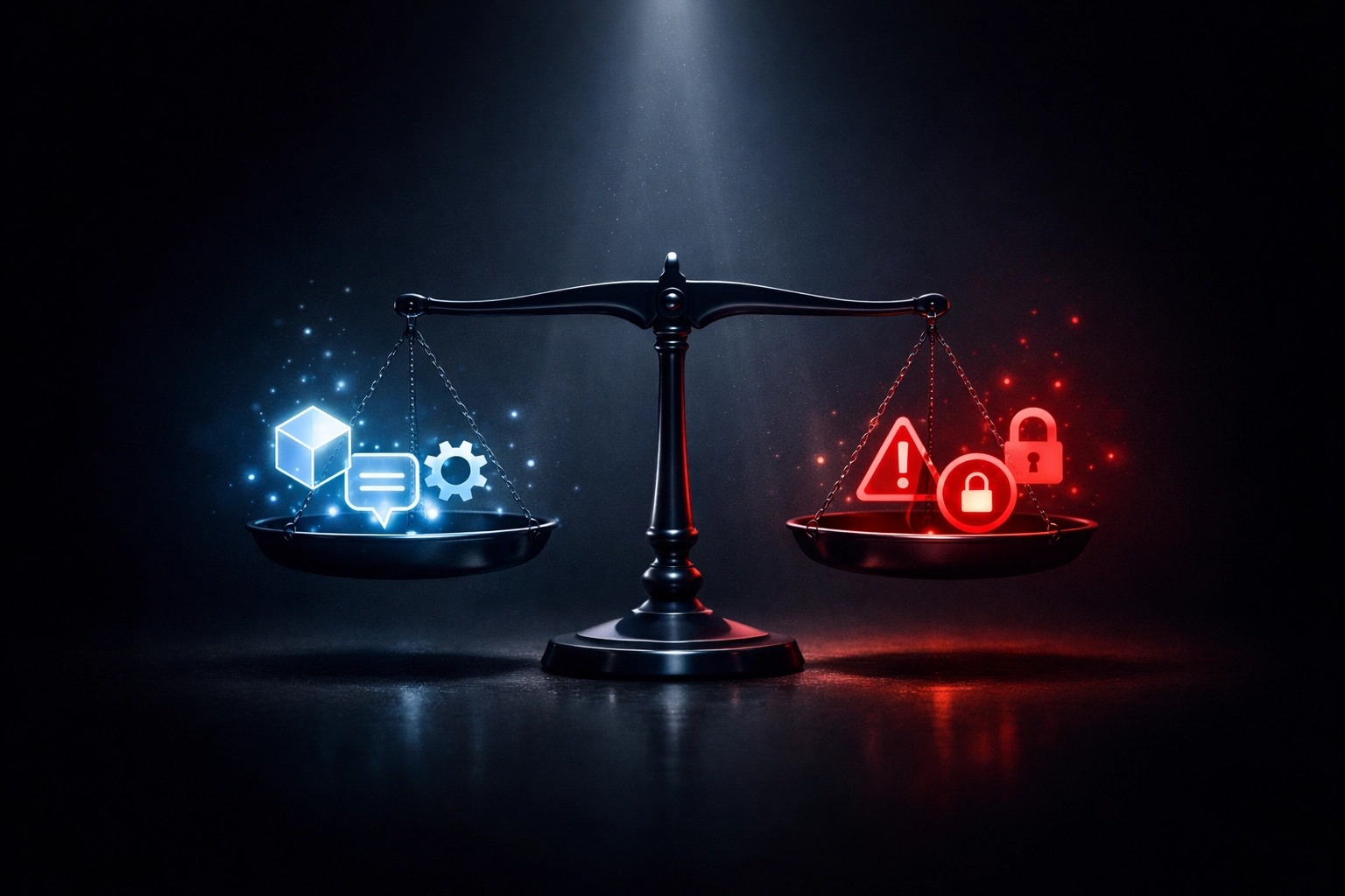 Balance scale showing personalization benefits and privacy concerns in customer data management