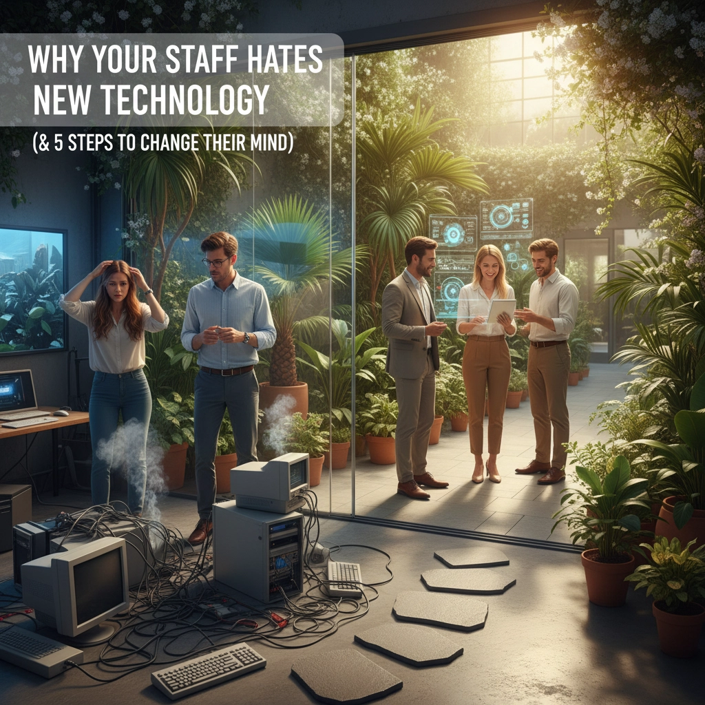Why Your Staff Hates New Technology (And 5 Steps to Change Their Mind)