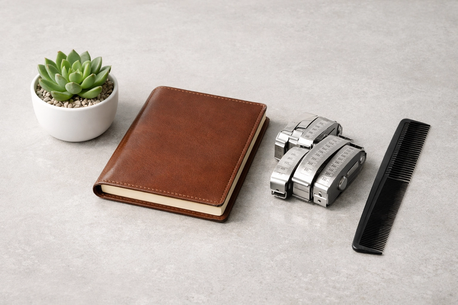 Collection of diverse business items representing specialized bookkeeping for various small business industries.