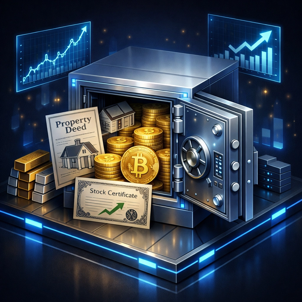 Bitcoin and traditional assets combined in institutional portfolio allocation strategy
