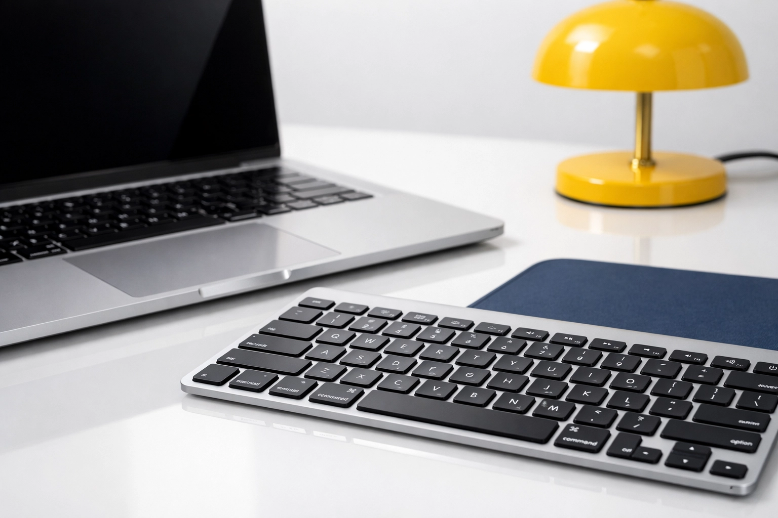 Dust-free office workstation in Acton, MA, highlighting professional commercial sanitization services.