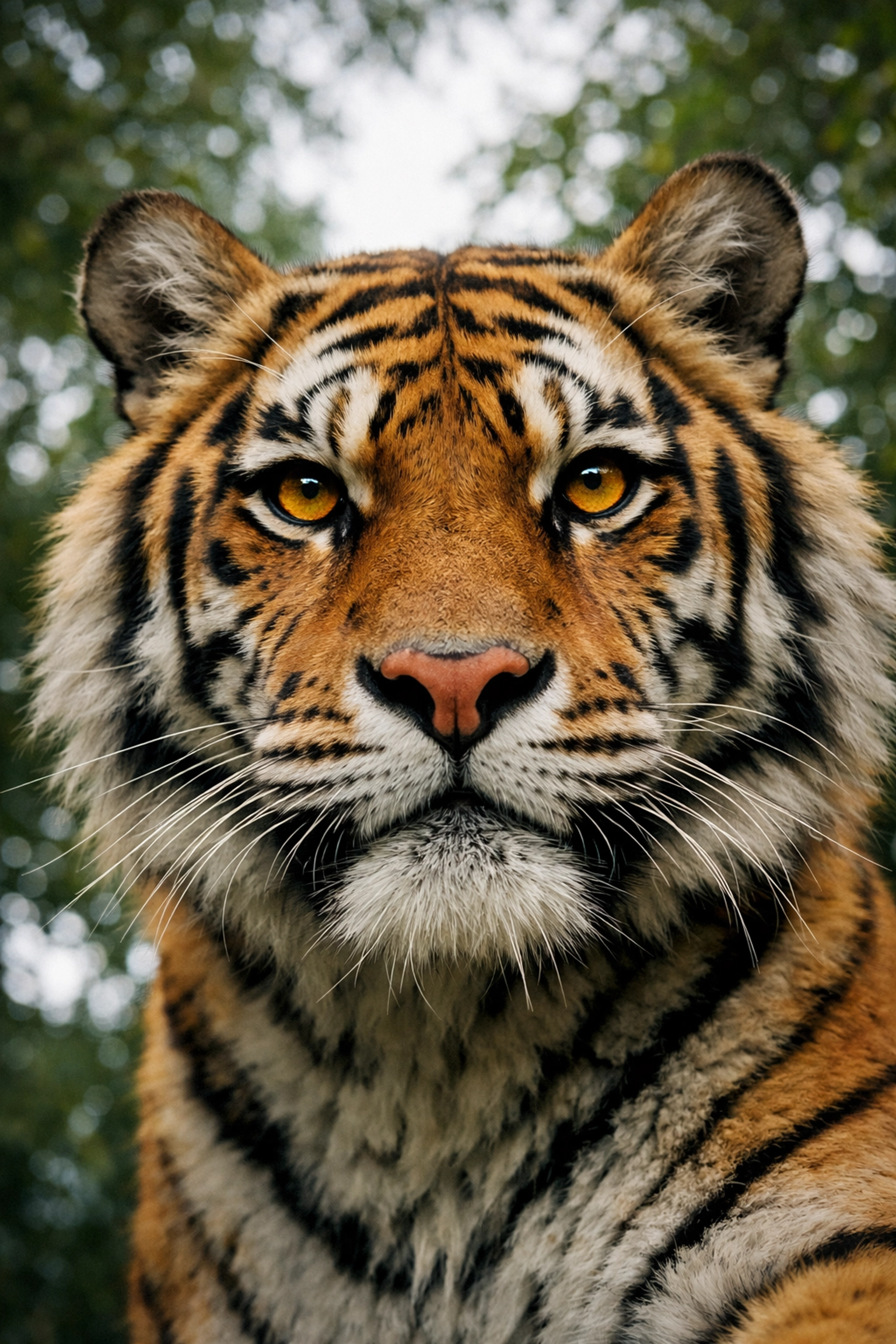 Close-up tiger photo focusing on intense amber eyes for impactful wildlife storytelling.