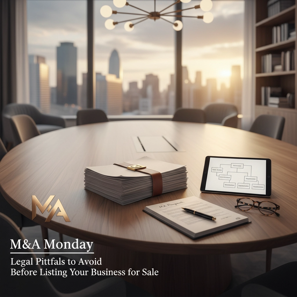 M&A Monday: Legal Pitfalls to Avoid Before Listing Your Business for Sale | Decipher Your Value