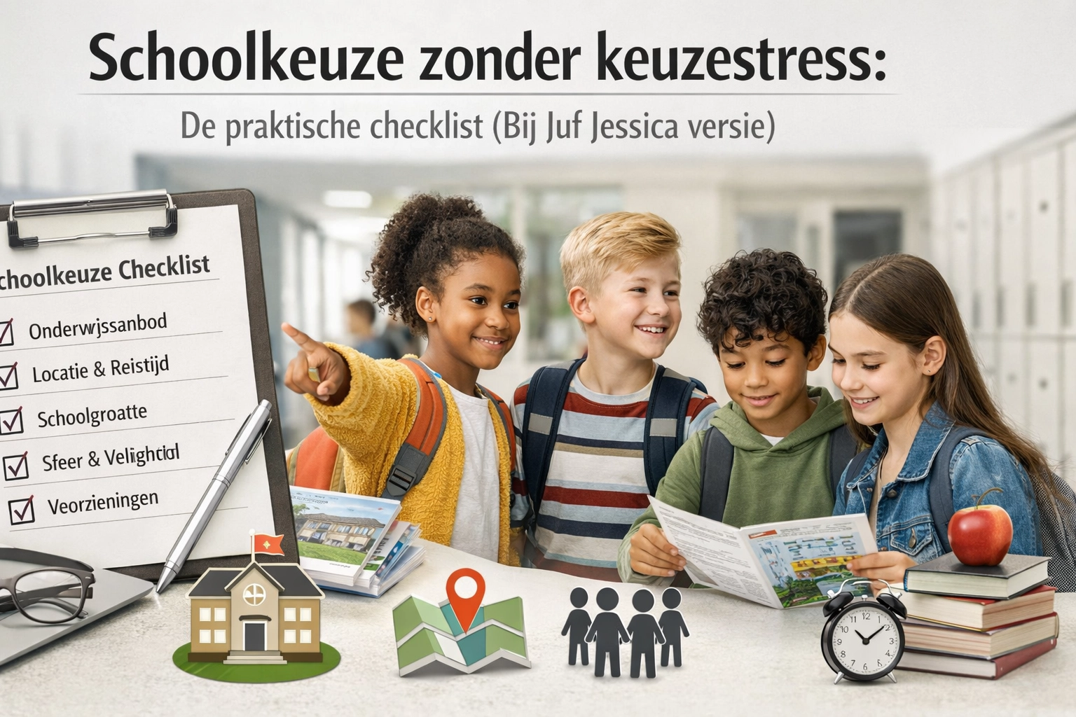 [HERO] Schoolkeuze zonder keuzestress: De praktische checklist (Bij Juf Jessica versie)