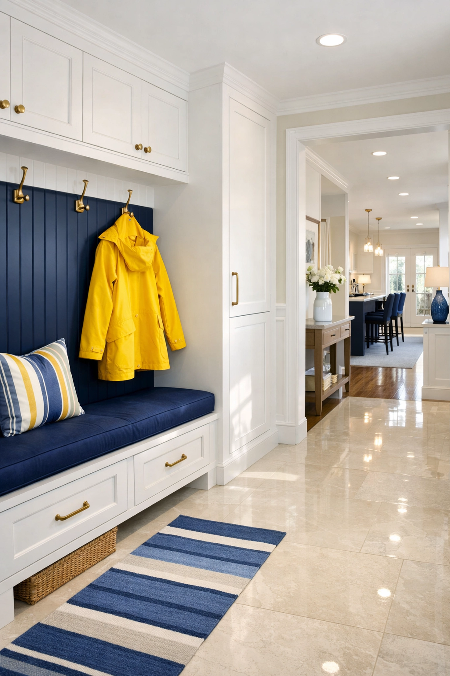 Bright, clean home entryway in Leominster showcasing professional cleaners' attention to detail.