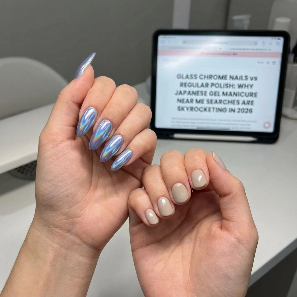 Glass Chrome Nails vs Regular Polish: Why Japanese Gel Manicure Near Me Searches Are Skyrocketing in 2026