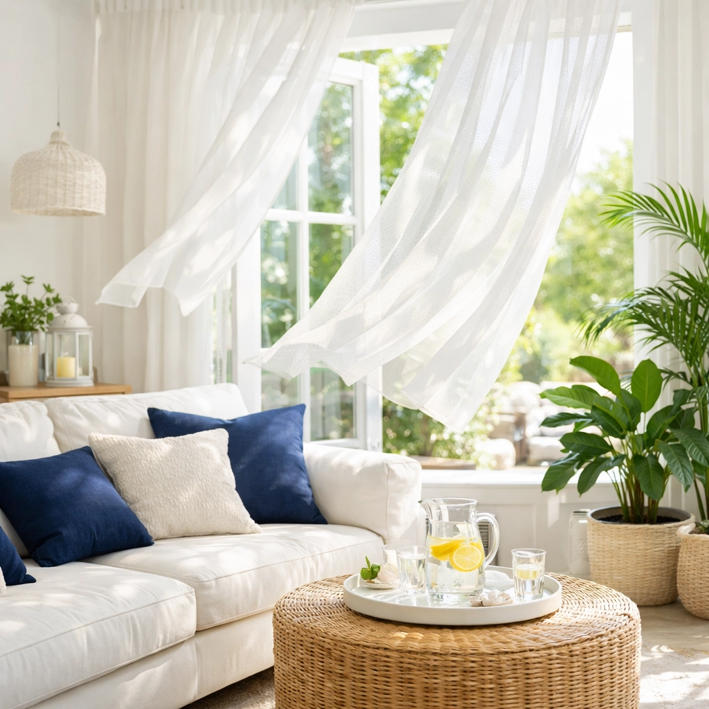 Healthy living environment in Mansfield with fresh air and clean surfaces after eco-friendly residential cleaning.