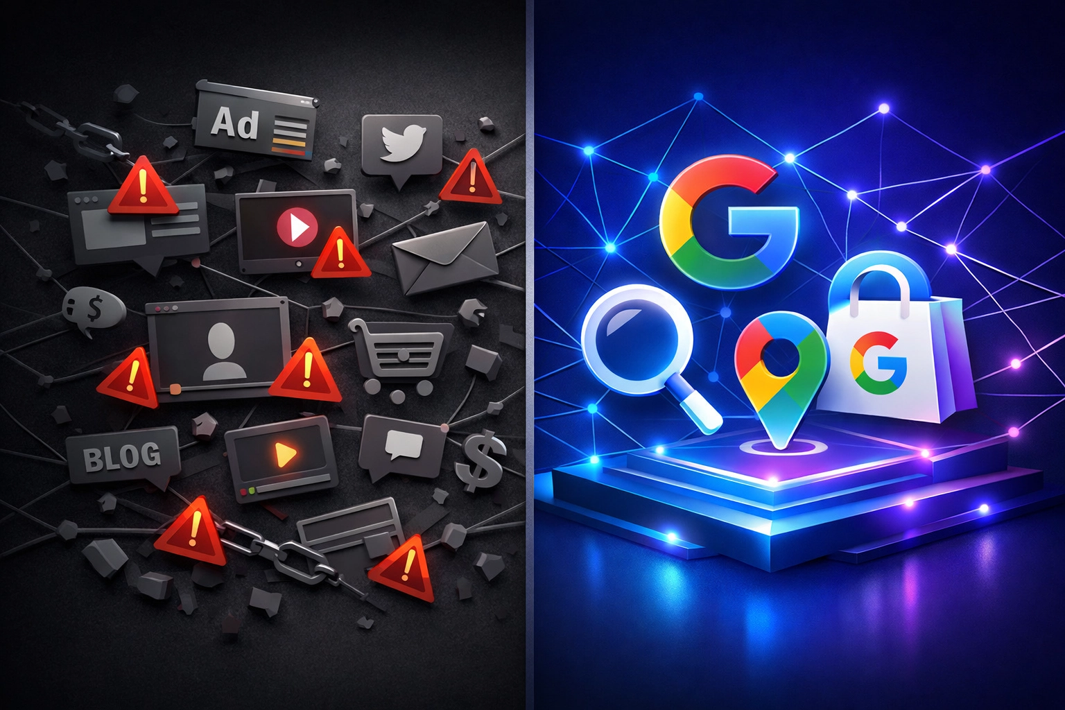 Google Search Partners and Display Network vs premium Google-owned advertising properties