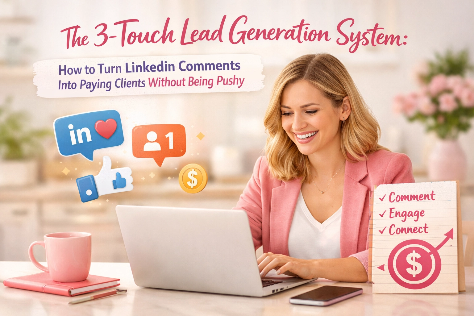 [HERO] The 3-Touch Lead Generation System: How to Turn LinkedIn Comments Into Paying Clients Without Being Pushy
