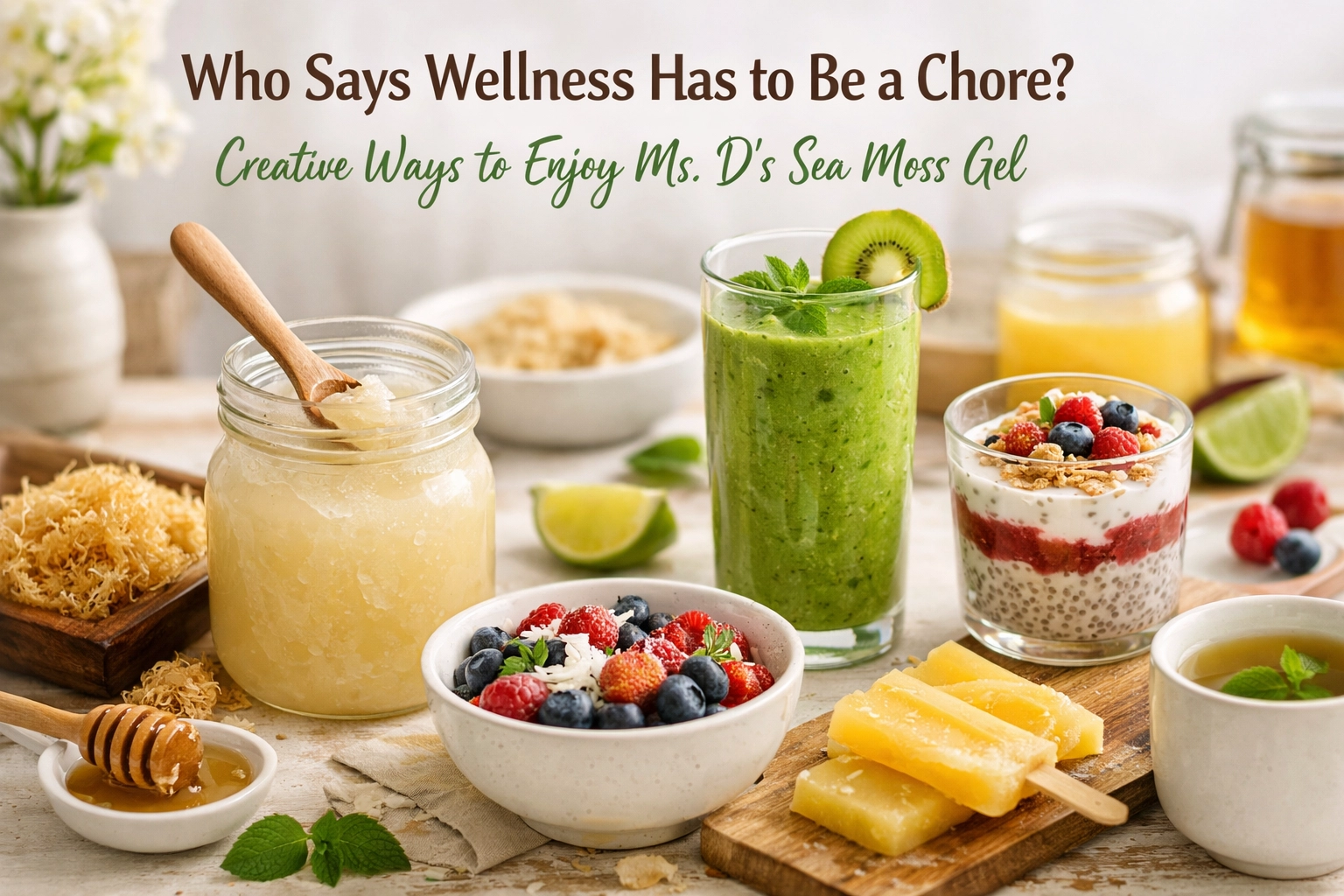 [HERO] Who Says Wellness Has to Be a Chore? Creative Ways to Enjoy Ms. D’s Sea Moss Gel