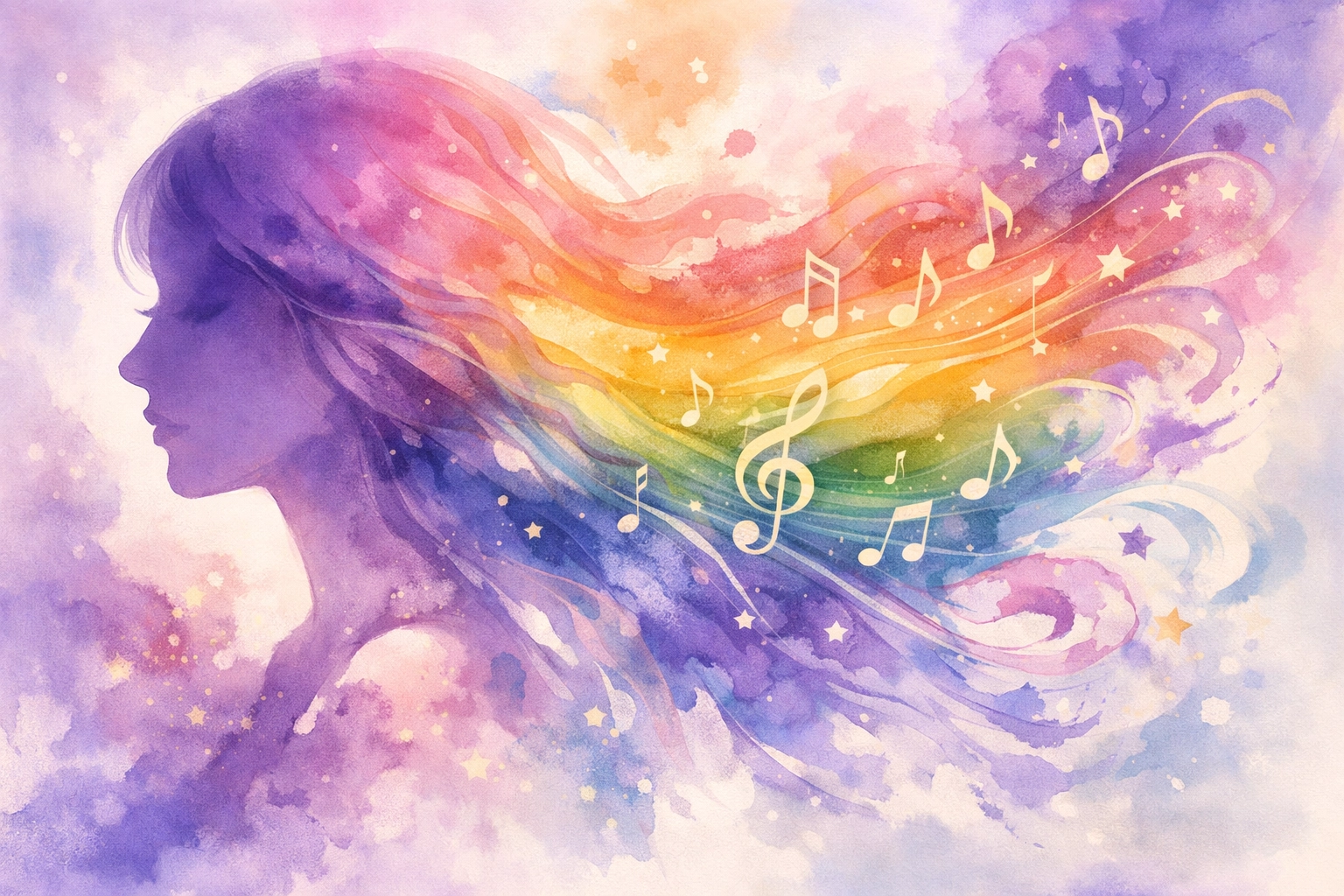 Artistic representation of queer identity journey and self-discovery through rainbow colors