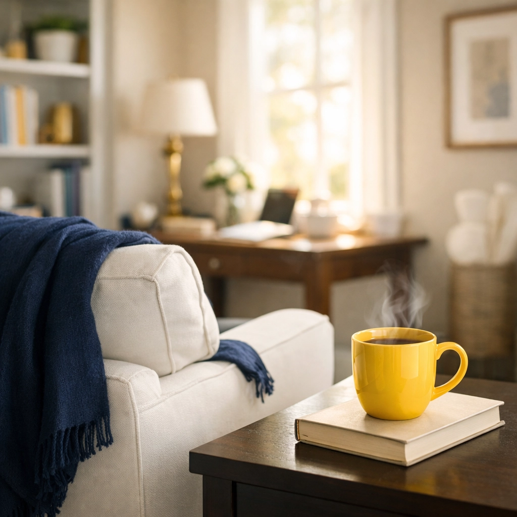 A spotless home office reflecting the peace of mind from professional house cleaning Worcester MA.