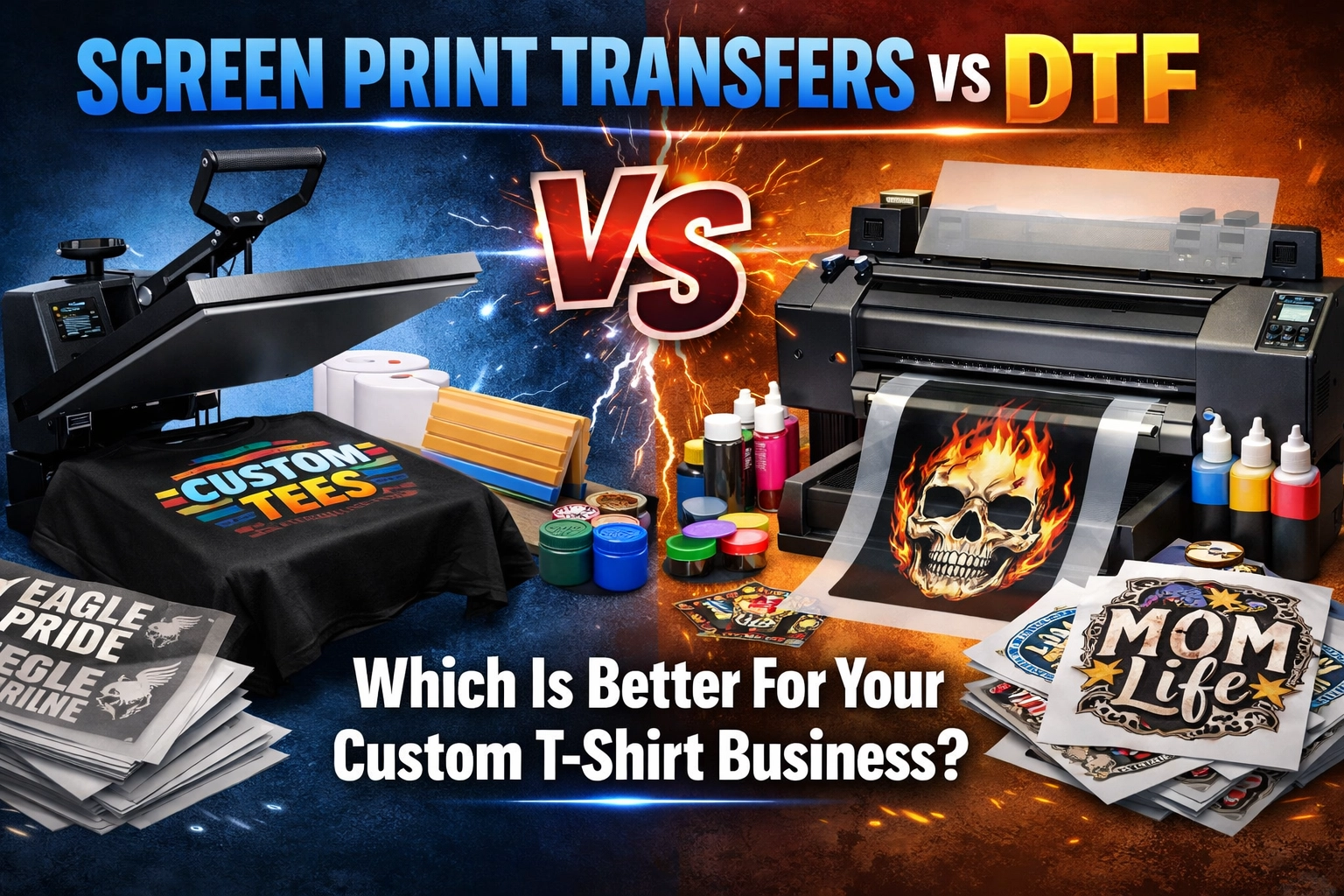 [HERO] Screen Print Transfers Vs DTF: Which Is Better For Your Custom T-Shirt Business?