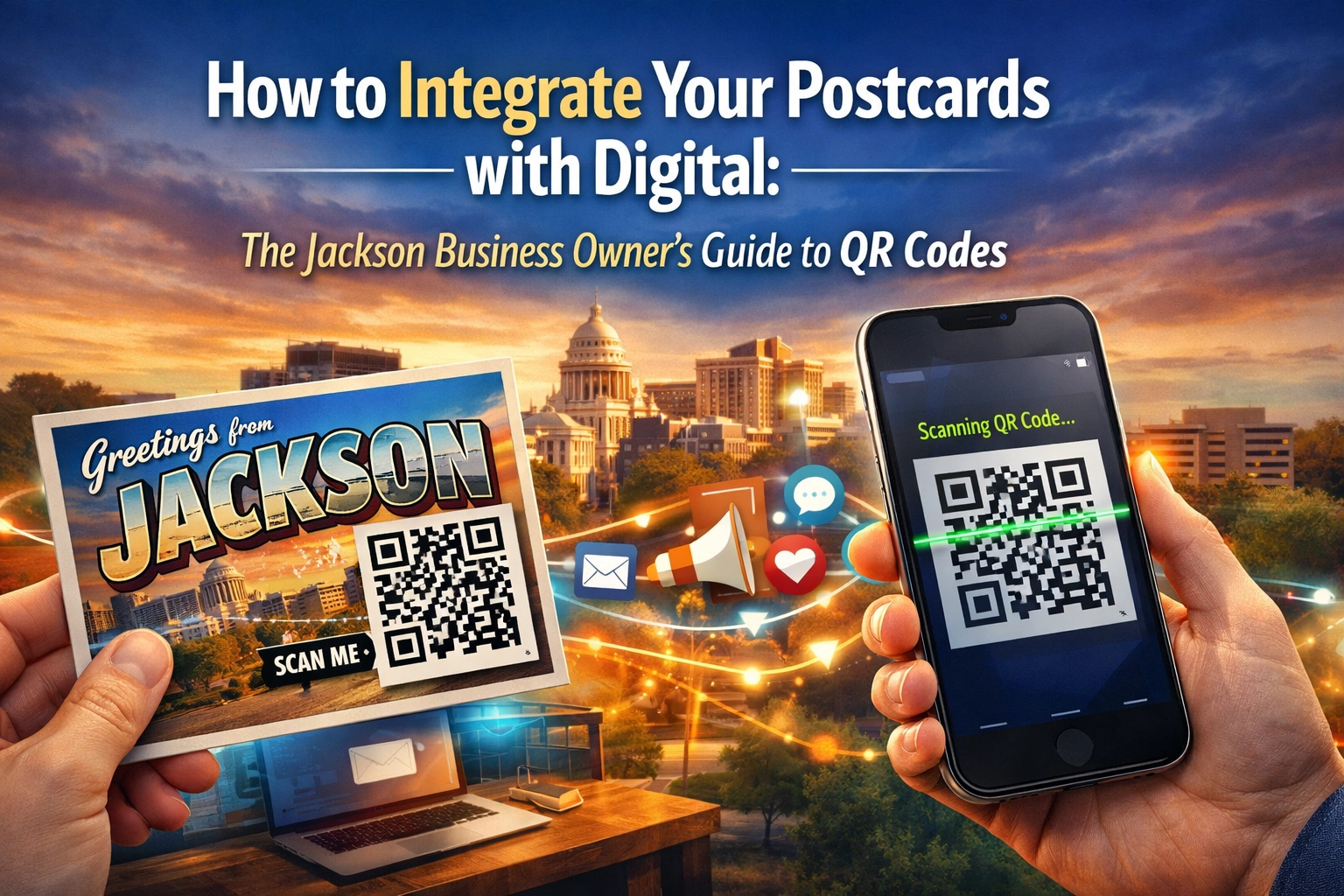 [HERO] How to Integrate Your Postcards with Digital: The Jackson Business Owner’s Guide to QR Codes.