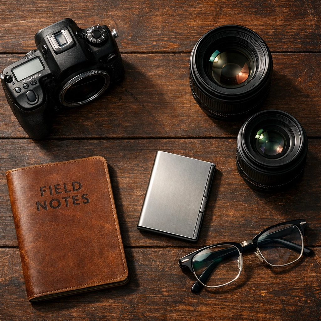 Essential camera gear and lenses for beginners following our comprehensive photography tutorials.