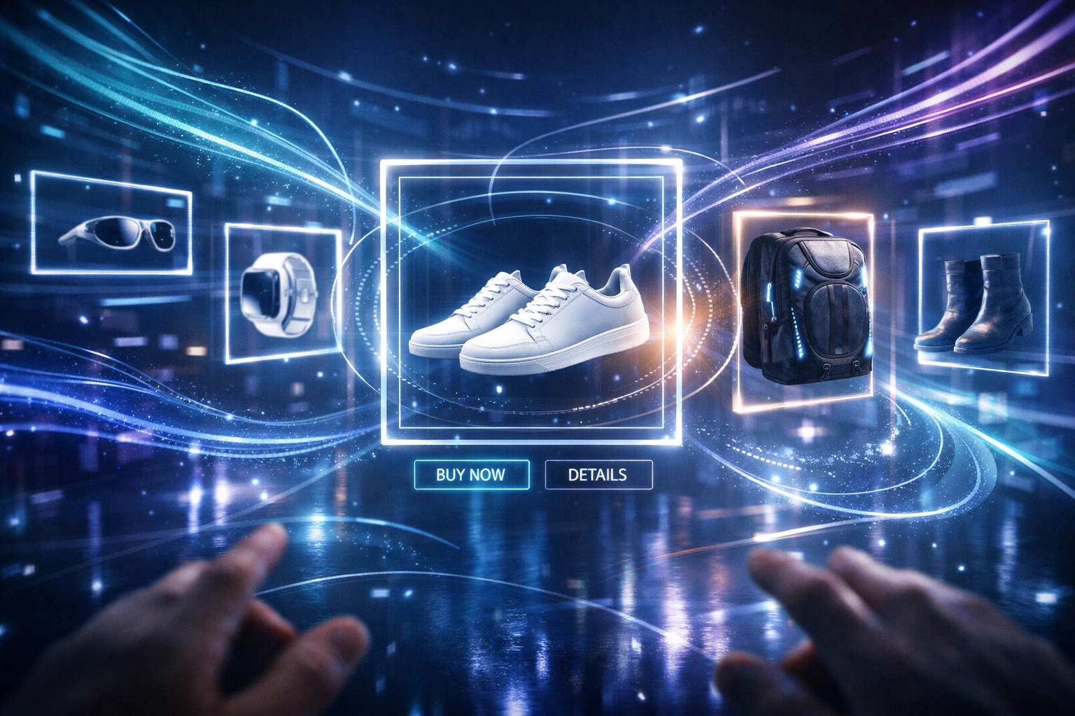 Immersive Web3 shopping on Larecoin.ai using AI to personalize the virtual storefront based on user gaze.