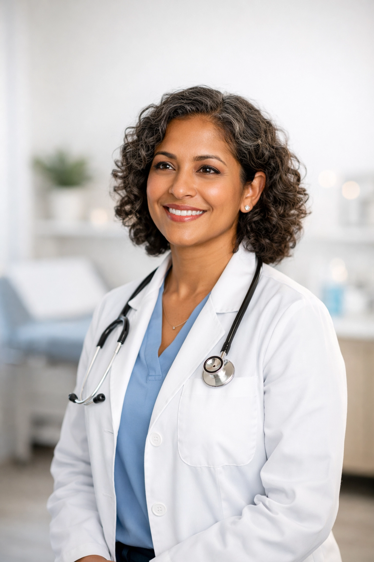 Licensed medical provider in a modern clinic providing personalized weight loss guidance.