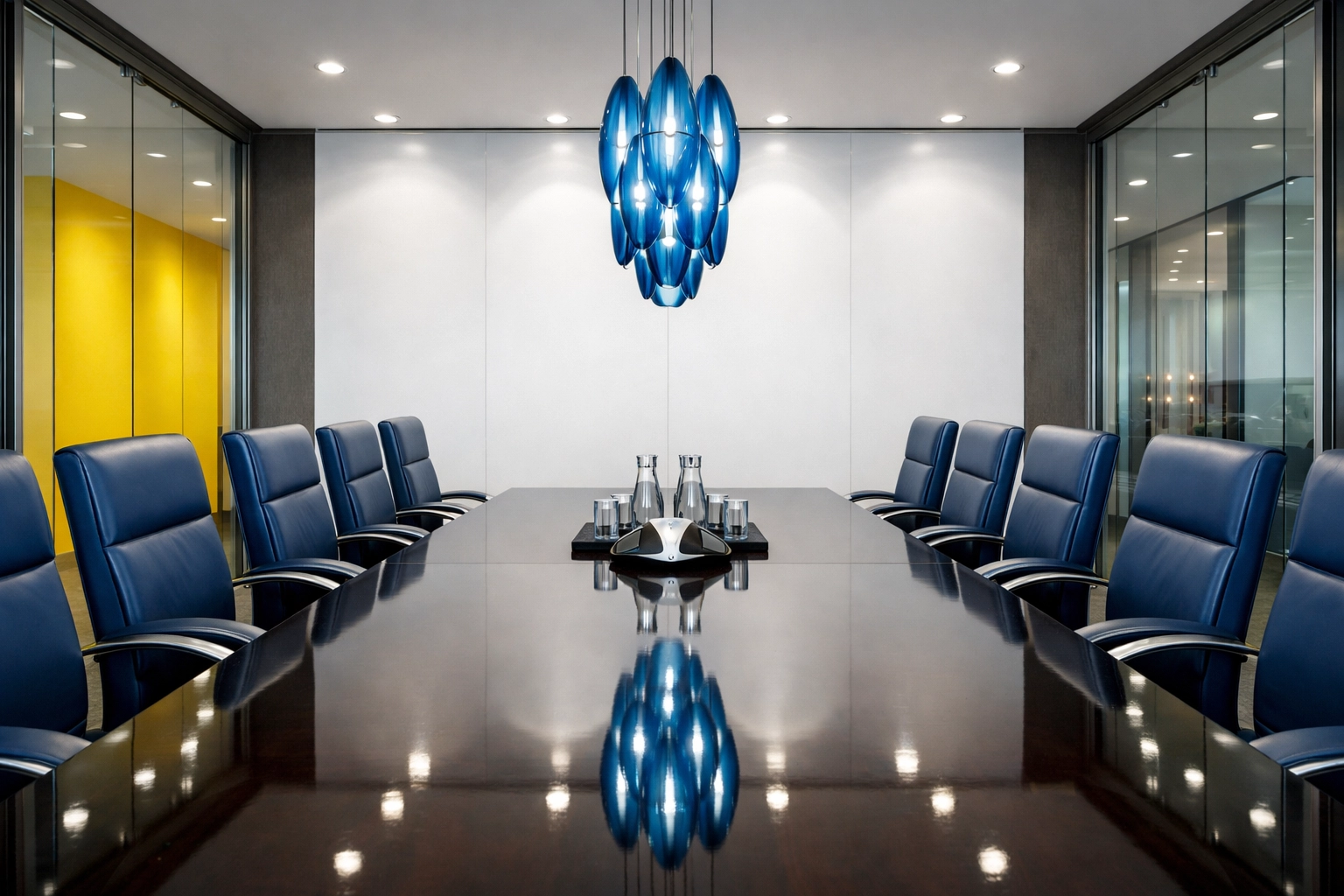 Organized Stoneham executive conference room showcasing professional facility maintenance and office cleaning services.