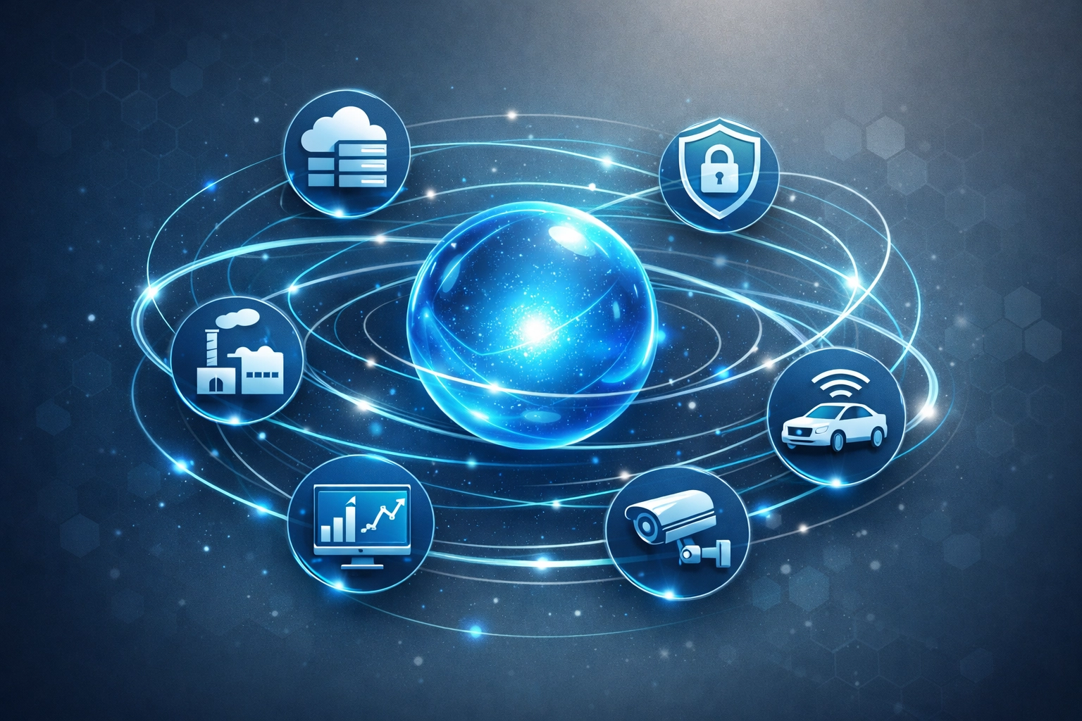 Connected network monitoring ecosystem tracking servers, devices, and IT systems proactively