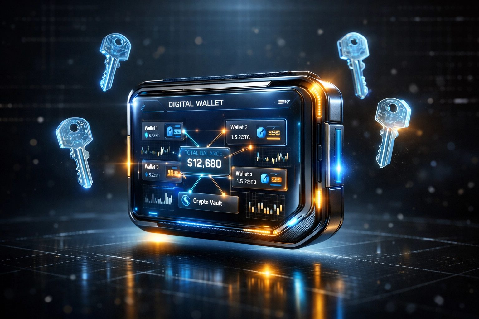 Self-custody digital wallet with master and sub-wallet connections for Web3 merchant payments