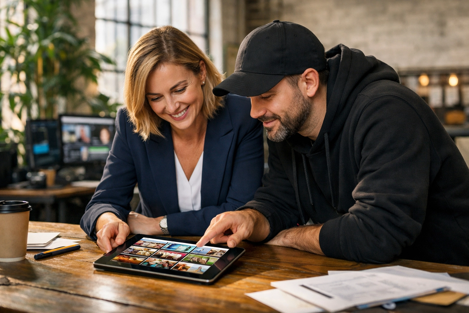 Agency partner collaborating with in-house director