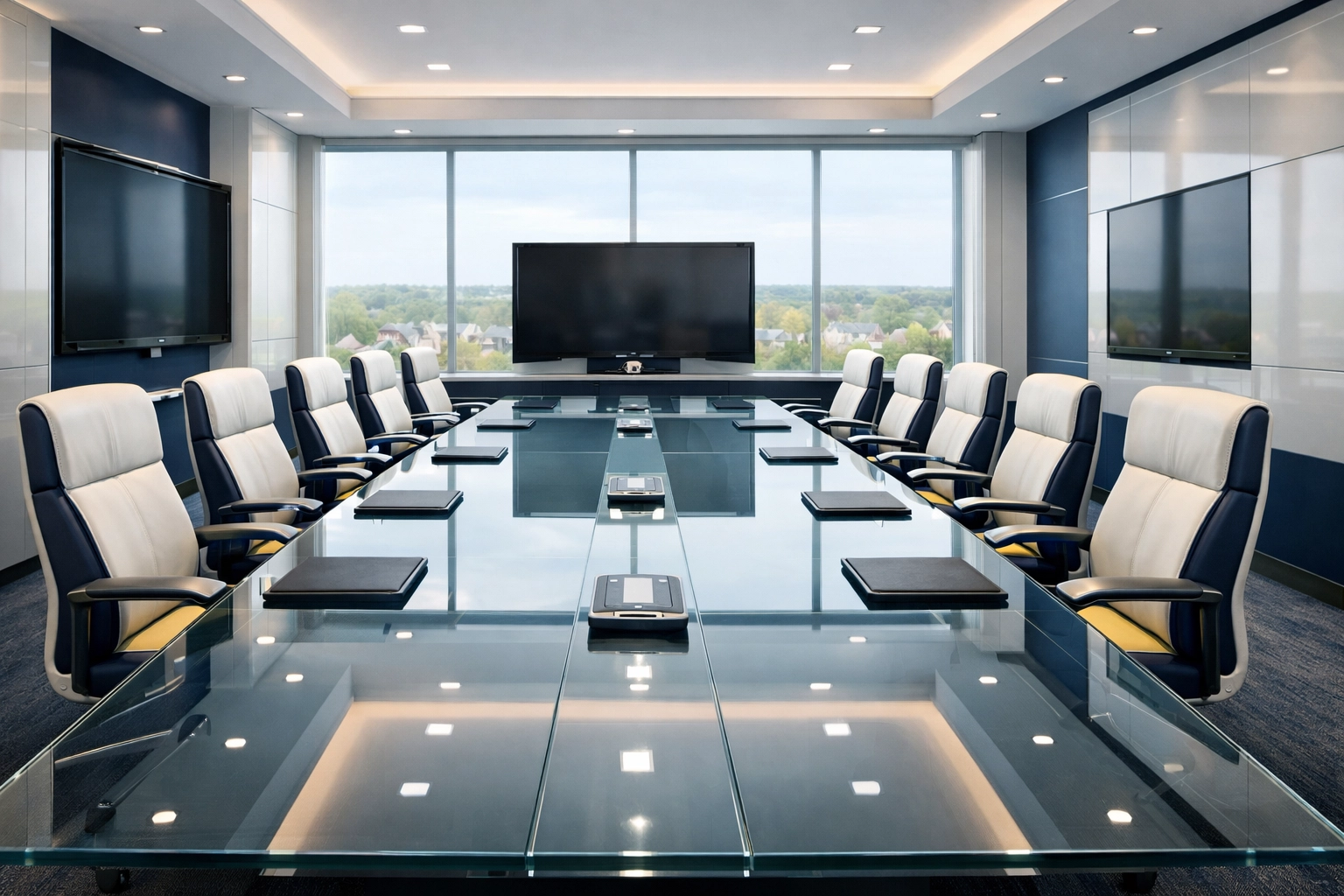 Sanitized executive conference room in East Bridgewater promoting a clean and productive workspace.