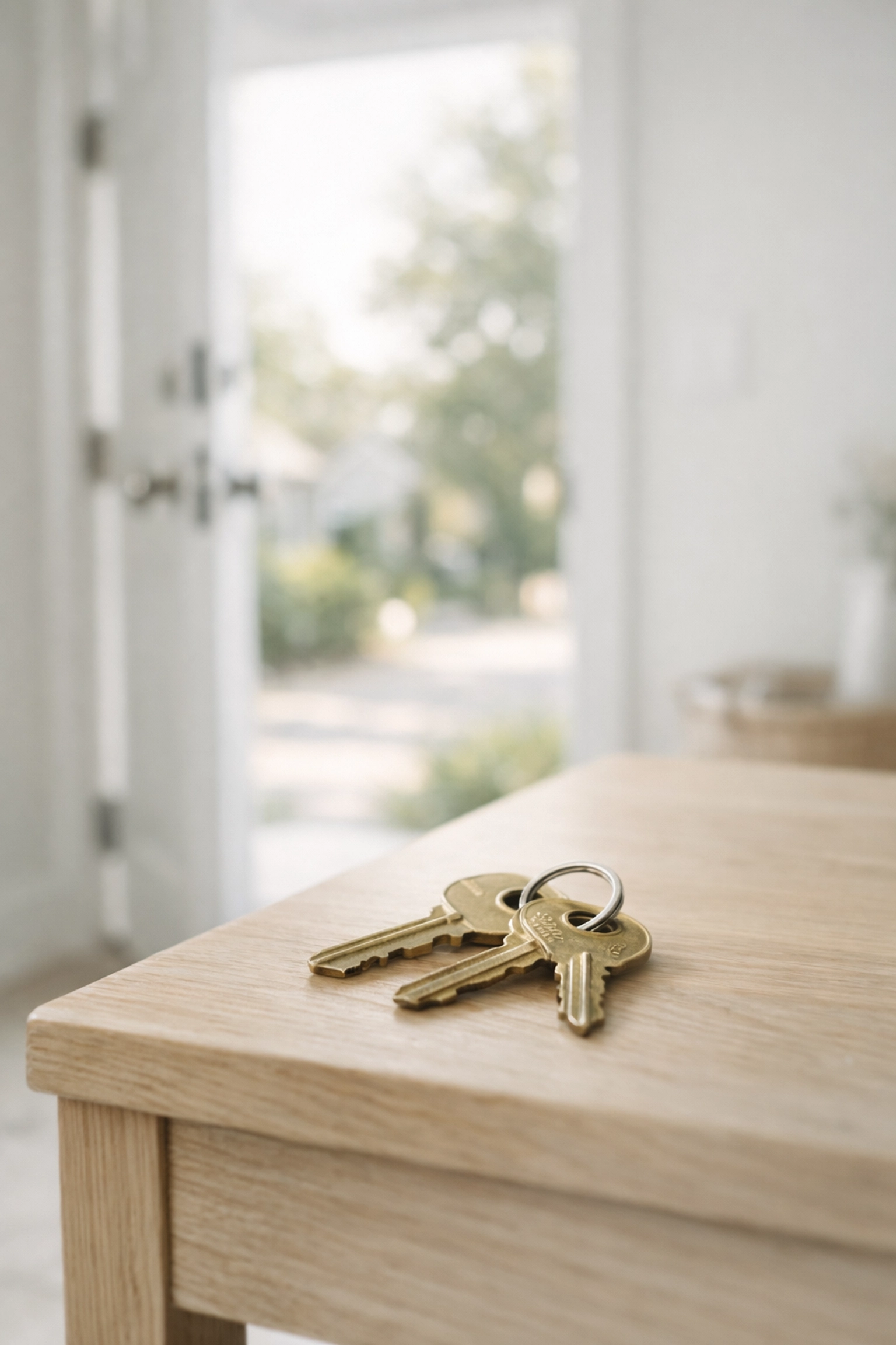 House keys in a sunny entryway symbolizing a successful home sale in Medford with top real estate agents.
