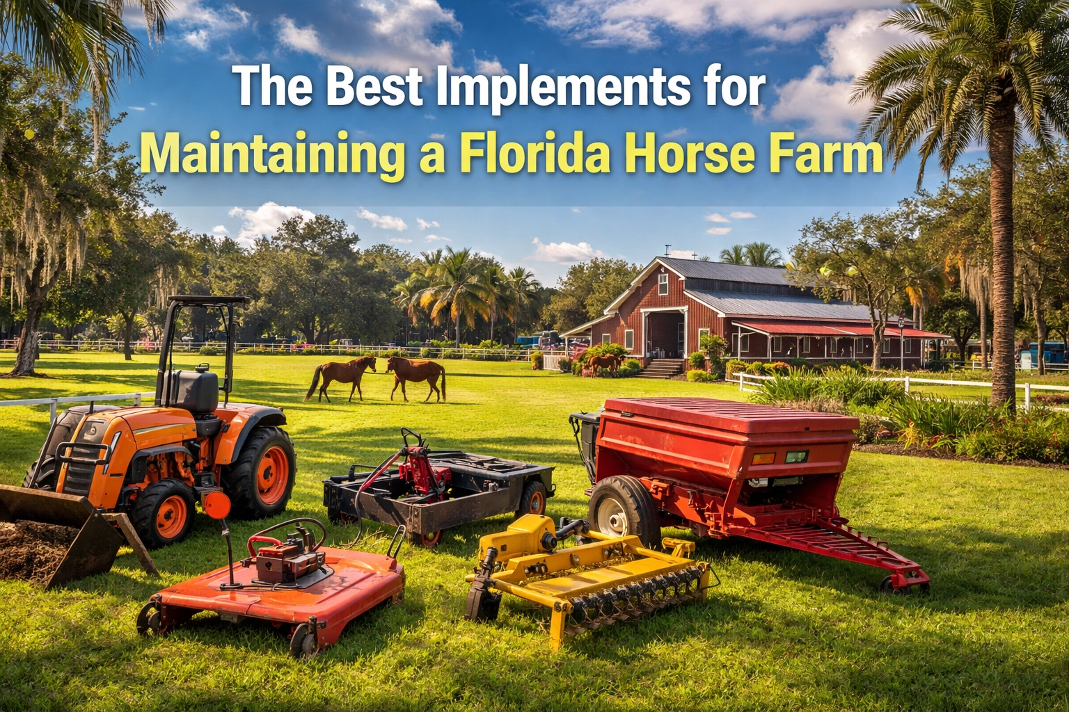 [HERO] The Best Implements for Maintaining a Florida Horse Farm