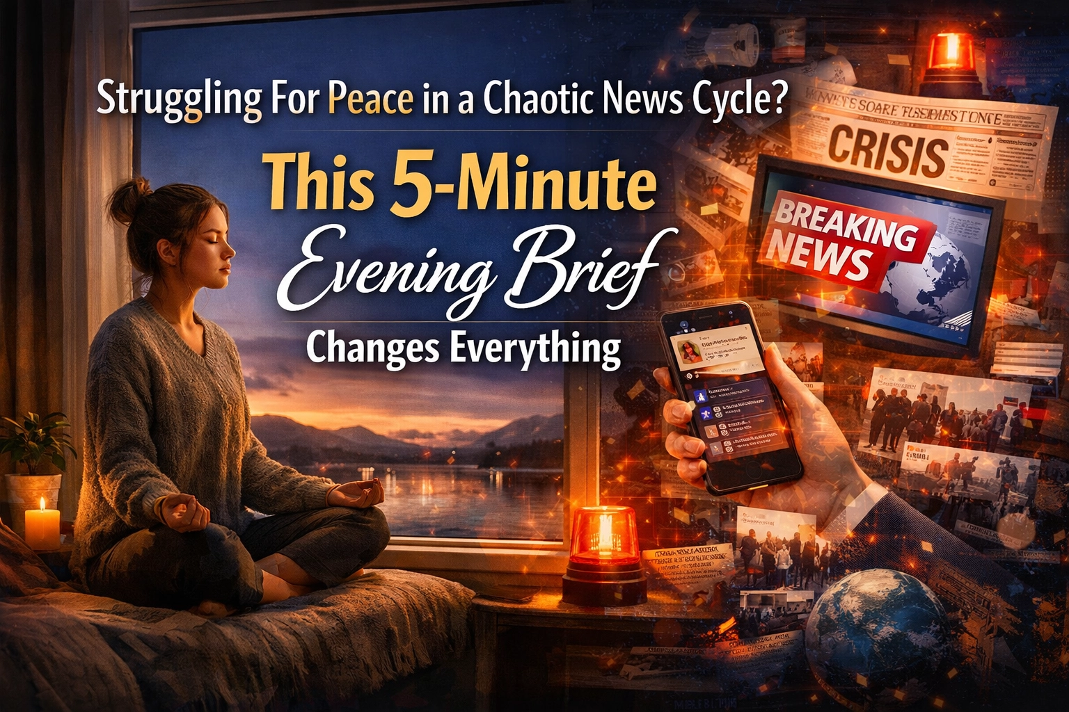 [HERO] Struggling For Peace in a Chaotic News Cycle? This 5-Minute Evening Brief Changes Everything