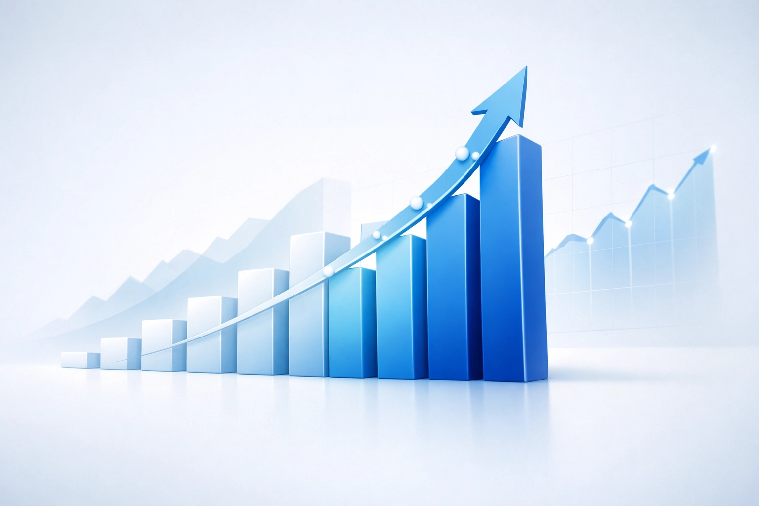 Growth charts showing janitorial business scaling through authority-building automation