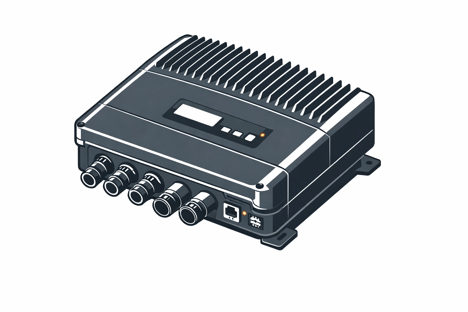 Effizienter Hybrid-Wechselrichter für die Kommunikation zwischen PV-Anlage und Speicher.
