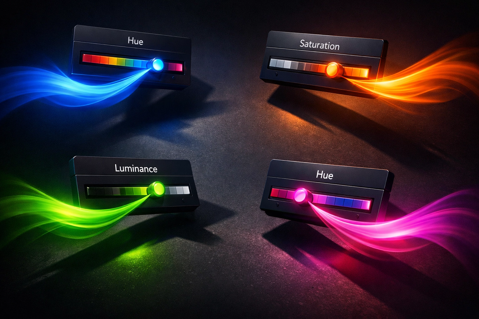 HSL color sliders in Lightroom for precise saturation and color control