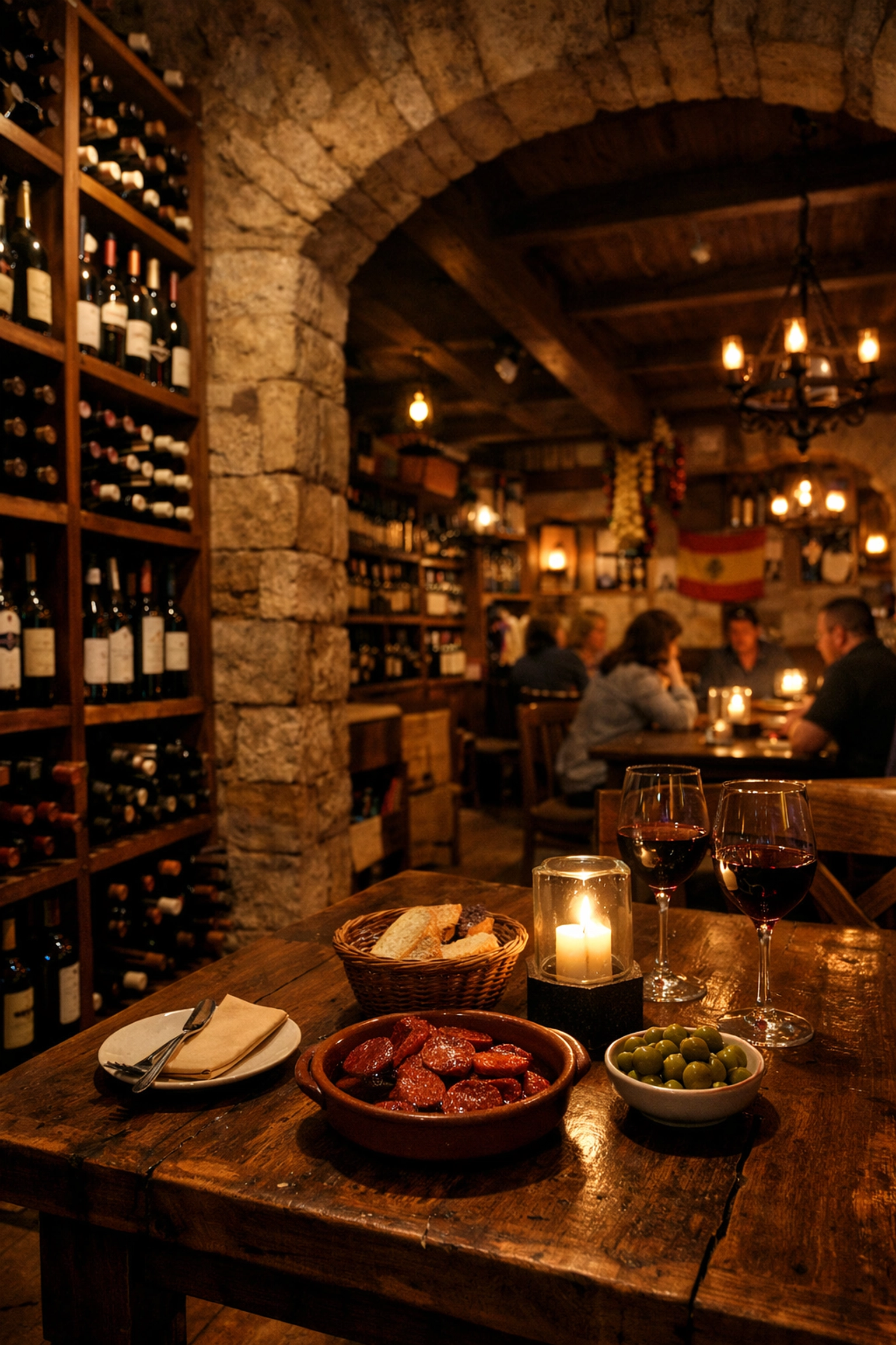 The rustic candlelit interior of El Carajo, one of the premier miami hidden gems for authentic food.