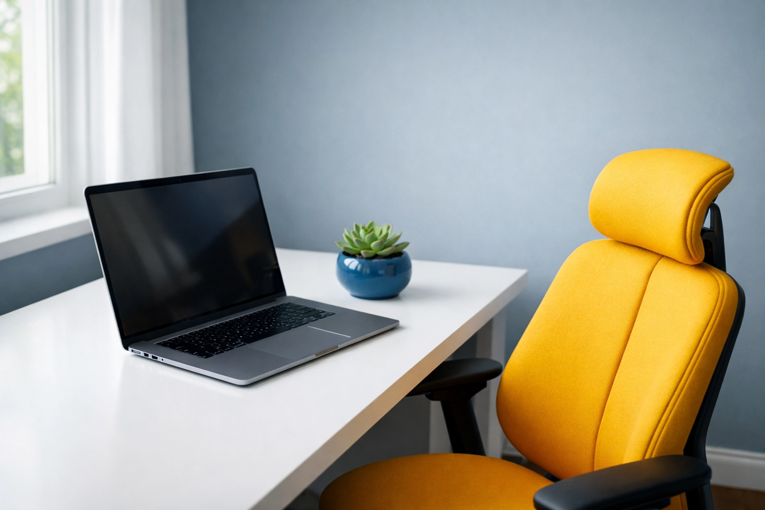 A dust-free and organized home office workspace from professional house cleaning Ashby MA.