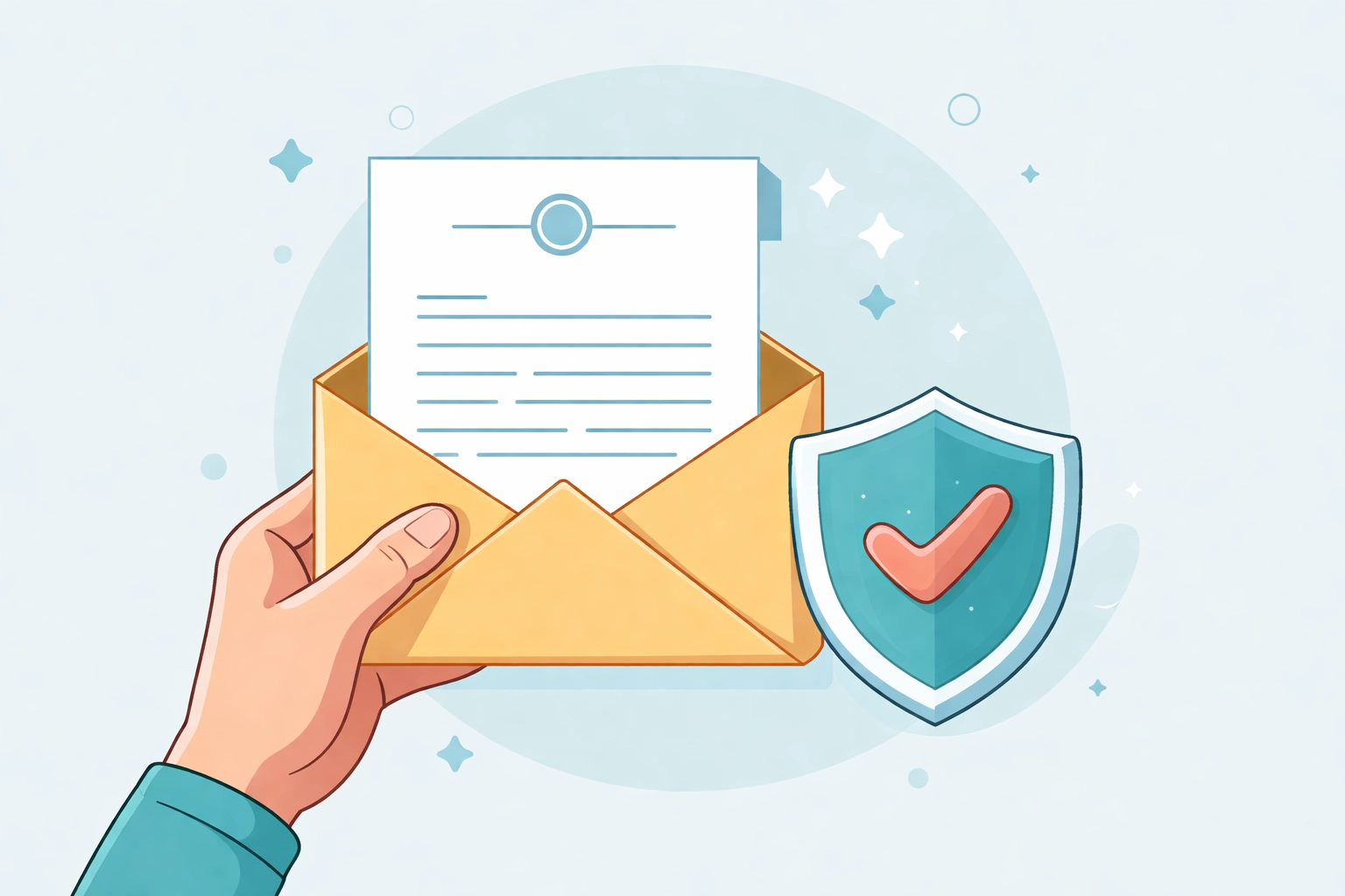 Mano sostiene carta sobre validación de deuda mostrando protección legal en reparación de crédito