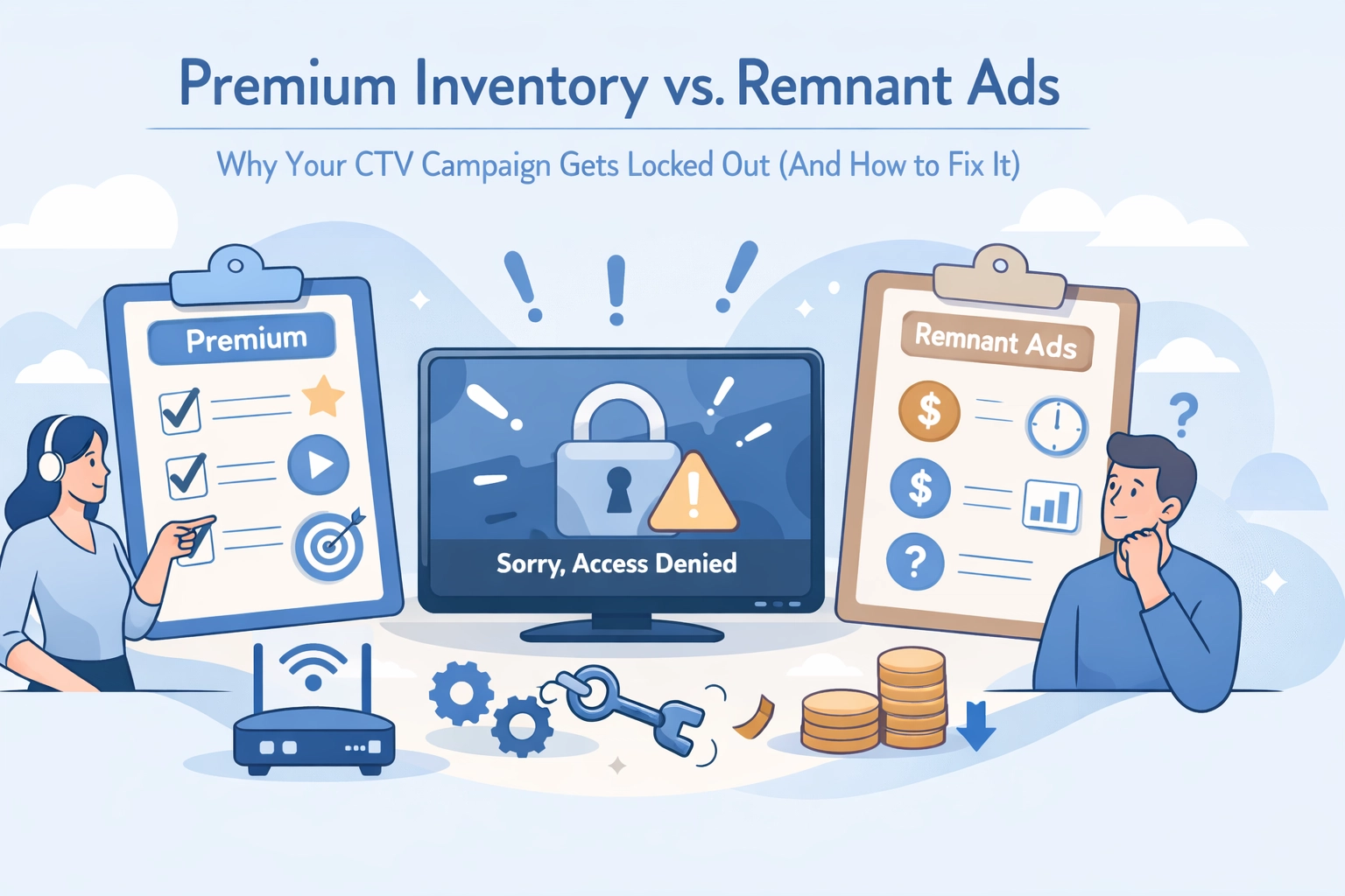 [HERO] Premium Inventory vs. Remnant Ads: Why Your CTV Campaign Gets Locked Out (And How to Fix It)