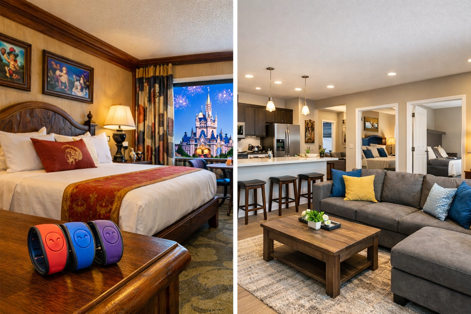 Disney resort room vs vacation home comparison for families