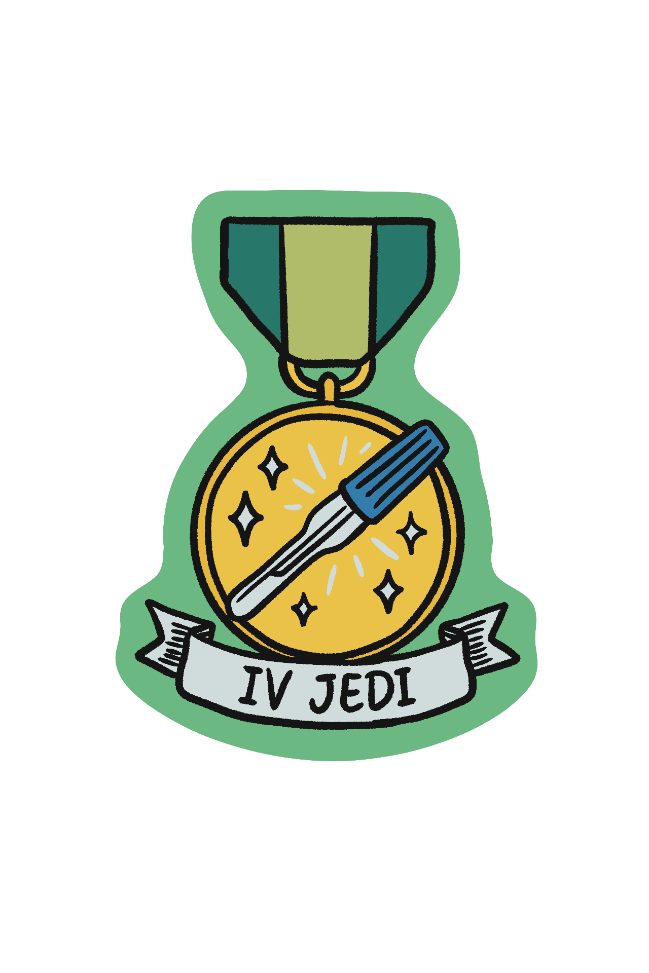 IV JEDI Sticker