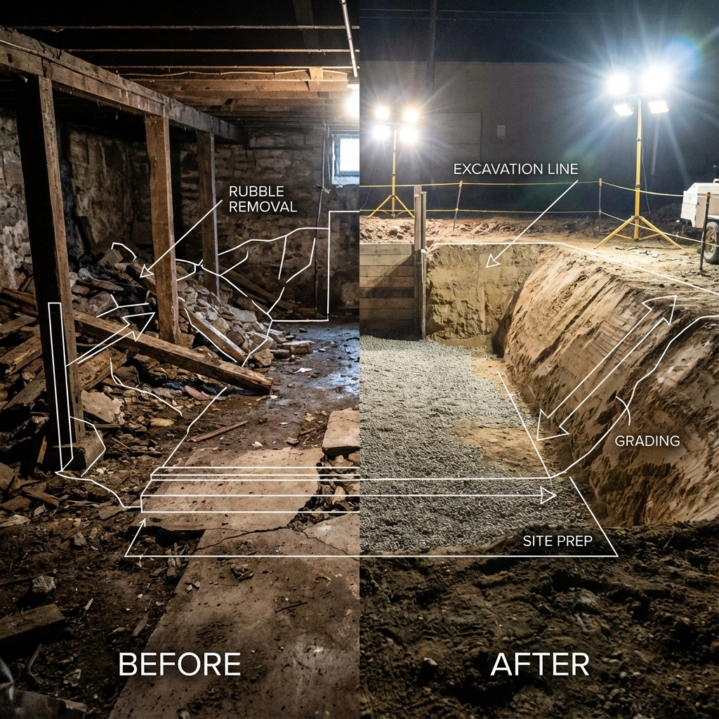 Trusted Basement Removal Company in NC