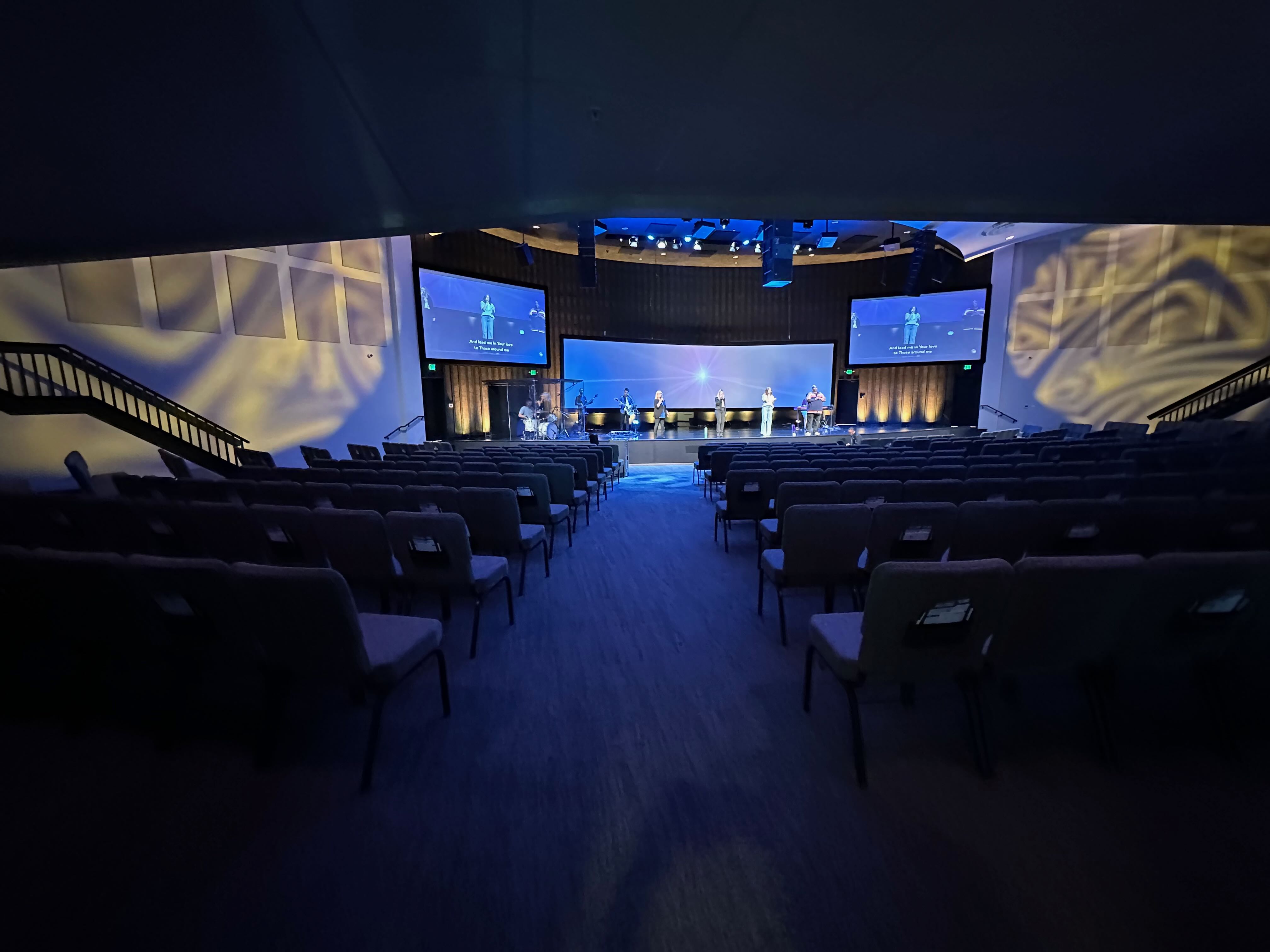 Large Auditorium with Integrated AVL Solutions