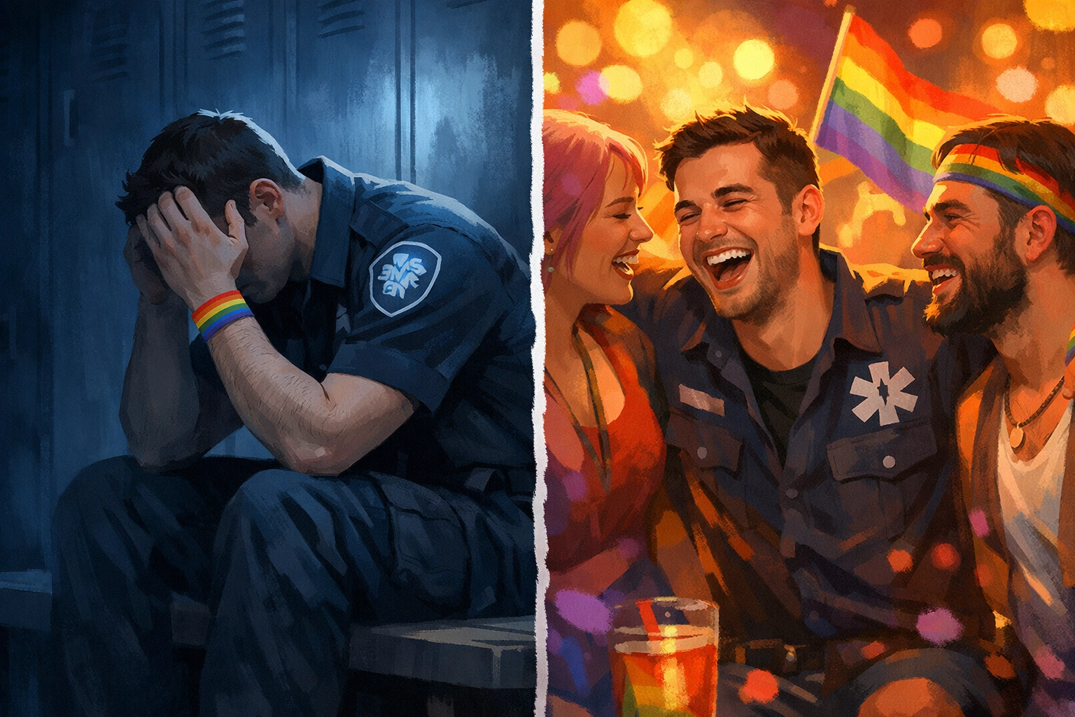 Gay paramedic's mental health journey from isolation to LGBTQ+ community support