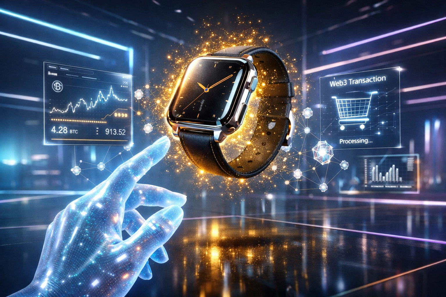 AI-powered metaverse shopping experience featuring secure Web3 payments and virtual product interaction.